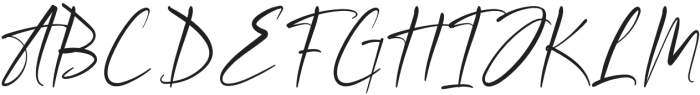 ChicScript Regular otf (400) Font UPPERCASE