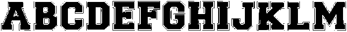 Chicago Bulls Regular otf (400) Font UPPERCASE