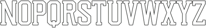 Chicago Shift Outline otf (400) Font LOWERCASE