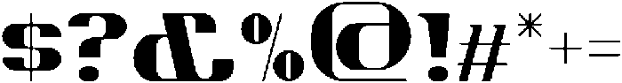 Chicago otf (400) Font OTHER CHARS