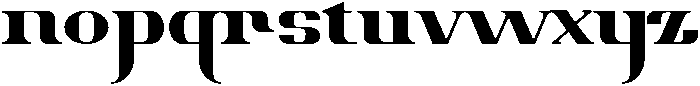 Chicago otf (400) Font LOWERCASE