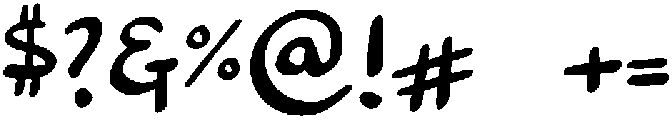 Chicken Scratch Regular otf (400) Font OTHER CHARS