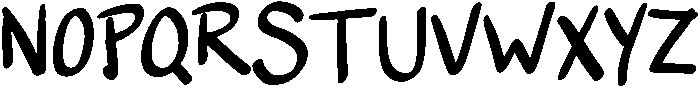 Chicken Scratch Regular otf (400) Font UPPERCASE