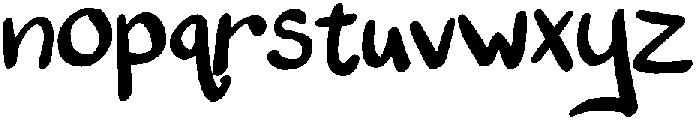 Chicken Scratch Regular otf (400) Font LOWERCASE