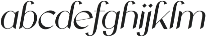 Chiffon Italic otf (400) Font LOWERCASE