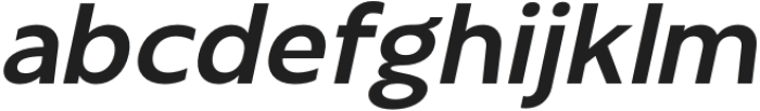 Chigel Bold Slanted otf (700) Font LOWERCASE