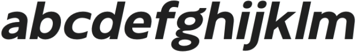 Chigel Extra Bold Slanted otf (700) Font LOWERCASE