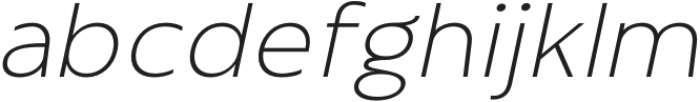 Chigel Light Slanted otf (300) Font LOWERCASE