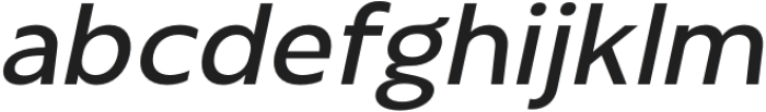 Chigel Semi Bold Slanted otf (600) Font LOWERCASE