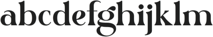 Chigero Regular otf (400) Font LOWERCASE