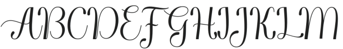 Chigoda Script Regular otf (400) Font UPPERCASE