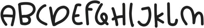 Chik Pik Regular otf (400) Font UPPERCASE