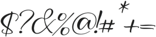 Chikha Italic otf (400) Font OTHER CHARS