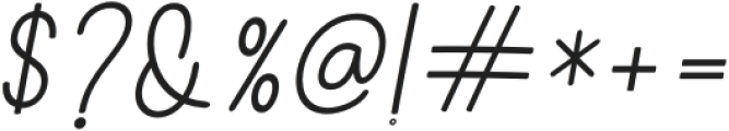 ChildaSans-Italic otf (400) Font OTHER CHARS