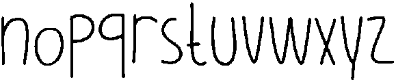 Childhood memories Regular otf (400) Font LOWERCASE
