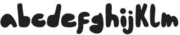 Childish Bubble Display otf (400) Font LOWERCASE