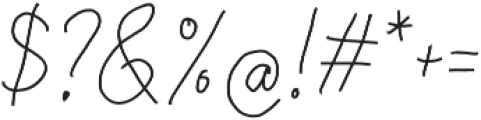 Children Signature otf (400) Font OTHER CHARS