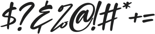 Chilhood Italic otf (400) Font OTHER CHARS
