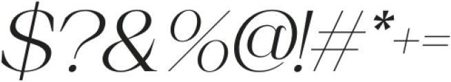 Chilia-Italic otf (400) Font OTHER CHARS