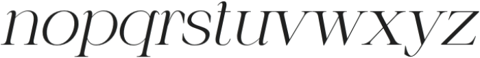 Chilia-Italic otf (400) Font LOWERCASE