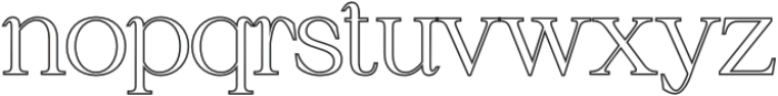 Chilia Outline otf (400) Font LOWERCASE