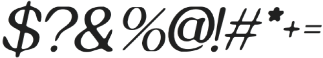 ChiliaBlur-Italic otf (400) Font OTHER CHARS