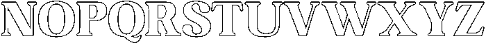 Chill Club Outlined otf (400) Font UPPERCASE