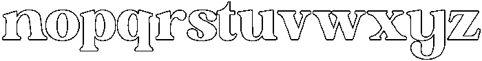 Chill Club Outlined otf (400) Font LOWERCASE