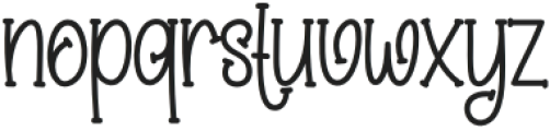 Chilliy Christmas Regular otf (400) Font LOWERCASE