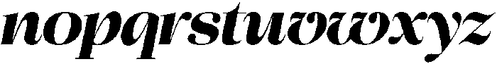 Chilton Extra Bold Italic otf (700) Font LOWERCASE