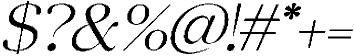 Chilton Extra Light Italic otf (200) Font OTHER CHARS