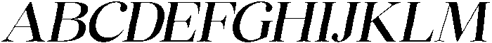 Chilton Medium Italic otf (500) Font UPPERCASE