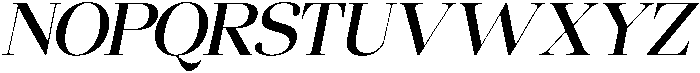 Chilton Medium Italic otf (500) Font UPPERCASE