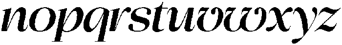 Chilton Medium Italic otf (500) Font LOWERCASE