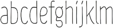 Chimphand Light Condensed otf (300) Font LOWERCASE