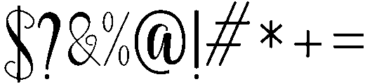 Chinchilla otf (400) Font OTHER CHARS