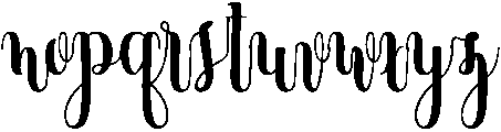 Chinchilla otf (400) Font LOWERCASE