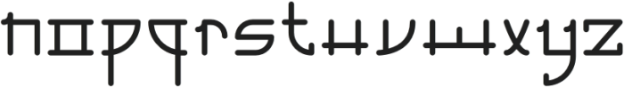 ChineseMonoline-Regular otf (400) Font LOWERCASE