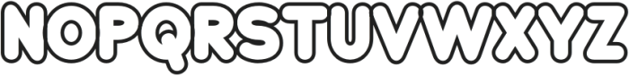 Chinos Outline otf (400) Font LOWERCASE