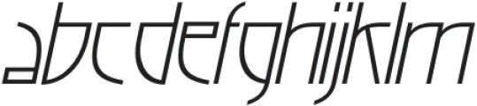 Chioki Italic otf (400) Font LOWERCASE