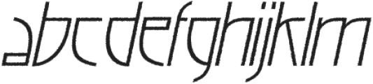 Chioki Rough Italic otf (400) Font LOWERCASE