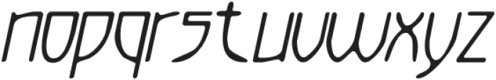 ChiokiBlur-Italic otf (400) Font LOWERCASE