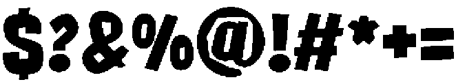 ChipShopBold otf (700) Font OTHER CHARS