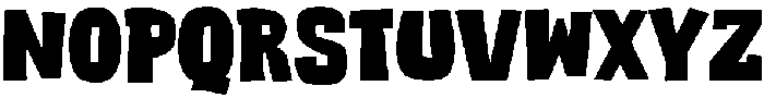 ChipShopBold otf (700) Font UPPERCASE
