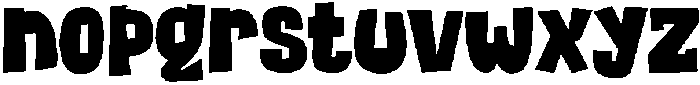ChipShopBold otf (700) Font LOWERCASE