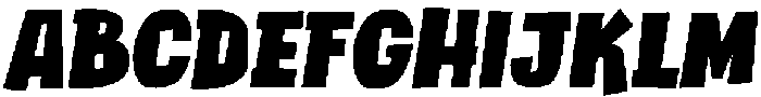 ChipShopBoldItalic otf (700) Font UPPERCASE