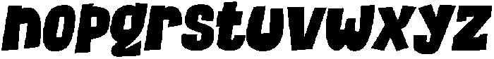 ChipShopBoldItalic otf (700) Font LOWERCASE