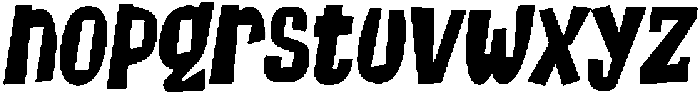 ChipShopItalic otf (400) Font LOWERCASE