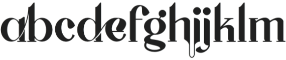 Chiralla Regular otf (400) Font LOWERCASE