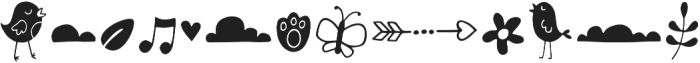 Chirp Blossom Doodle Regular otf (400) Font UPPERCASE